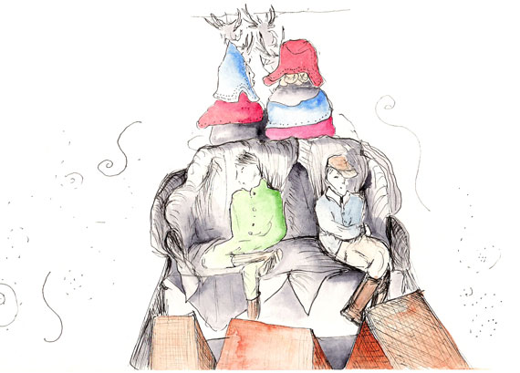 A sulk in a sleigh